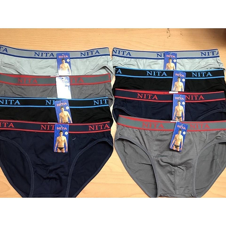 Set 5 Quần lót nam tam giác thun coton Nita hàng cao cấp thoáng mát Từ 40kg đến 80kg