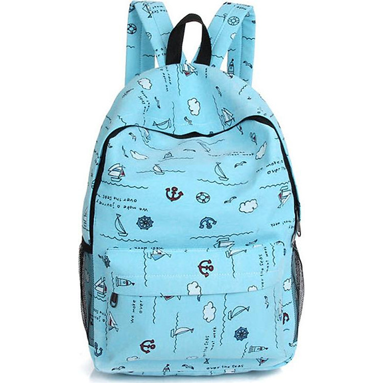 Balo Đi Học Nữ Thời Trang TAB76-1 (Xanh da trời)