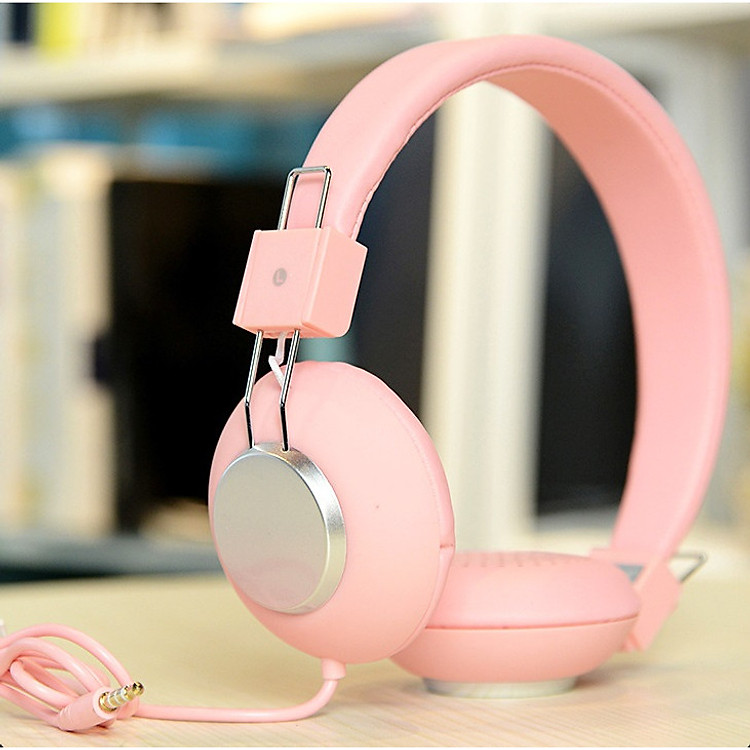 Tai Nghe Chụp Tai Có Dây KH-A102 Lót Tai Êm Ái, Âm Thanh Rõ Ràng, Phong Cách Trẻ Trung Cá Tính - Hàng Nhập Khẩu