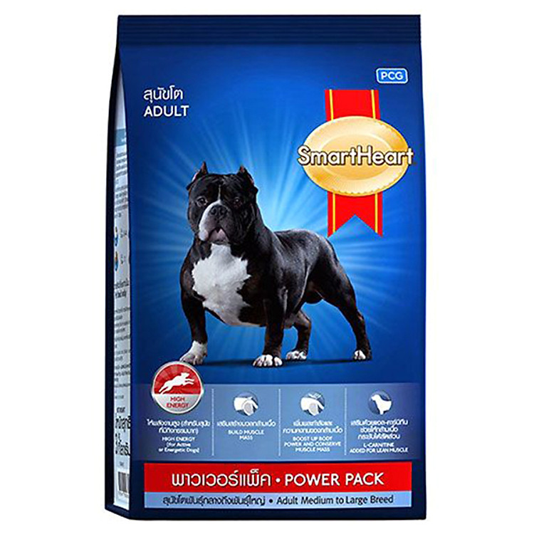 Đồ Ăn Chó Trưởng Thành SmartHeart Power Pack (3Kg)