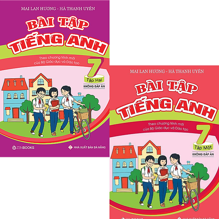 Combo 2 Cuốn Bài Tập Tiếng Anh Lớp 7 Tập 1 + Tập 2 (Không Đáp Án) - Chương Trình Mới