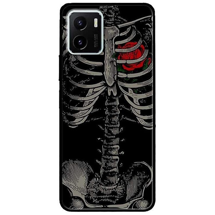 Ốp lưng dành cho Vivo V23 5G / S12 - Vivo Y15s / Y15A - Hoa Hồng Đỏ Xương