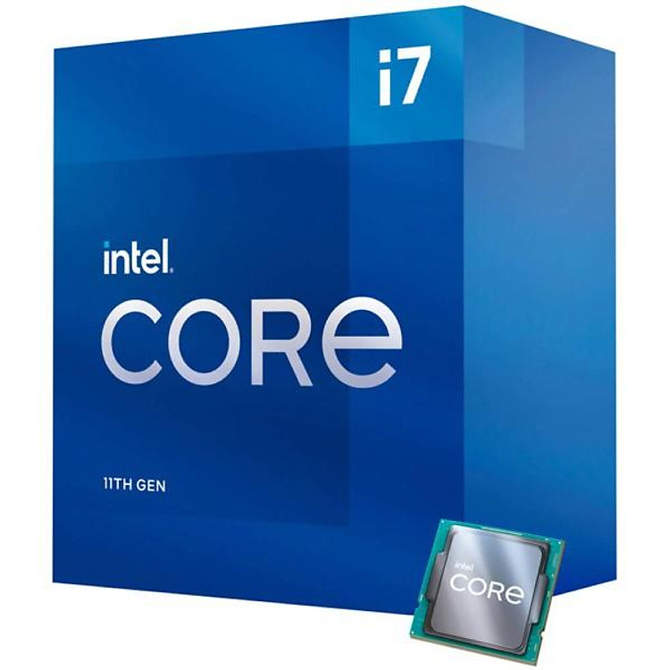CPU Bộ Vi Xử Lý Intel Core i7-11700 (2.9GHz Turbo 4.7GHz, 8 nhân 16 luồng, 20MB Cache, 65W) – SK LGA 1200 - Hàng Chính Hãng