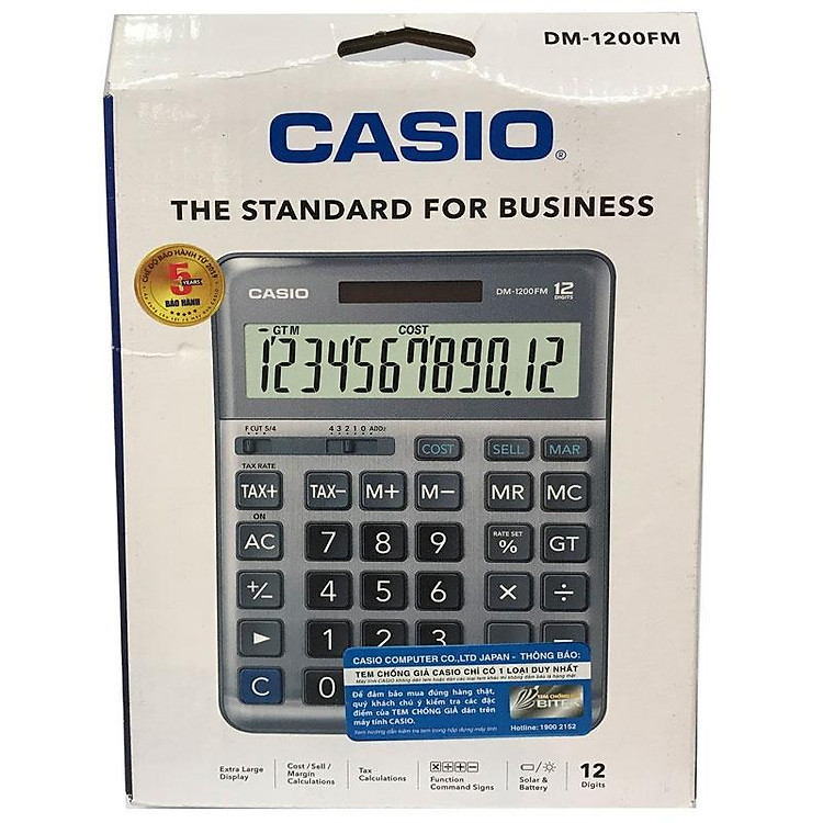 Máy Tính Casio DM - 1200FM - Ảnh 2
