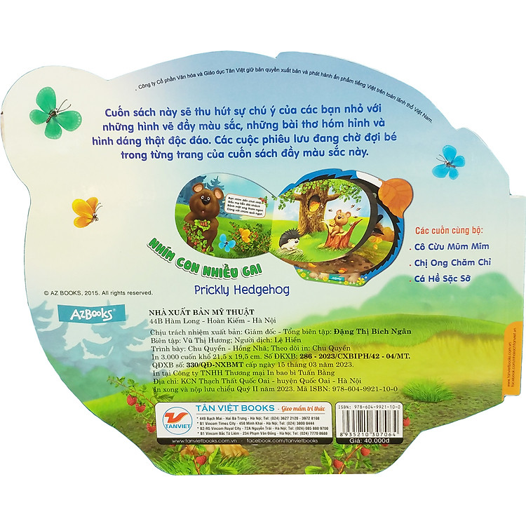 Thơ Về Động Vật - Nhím Con Nhiều Gai (Tái bản 2023) - Ảnh 4