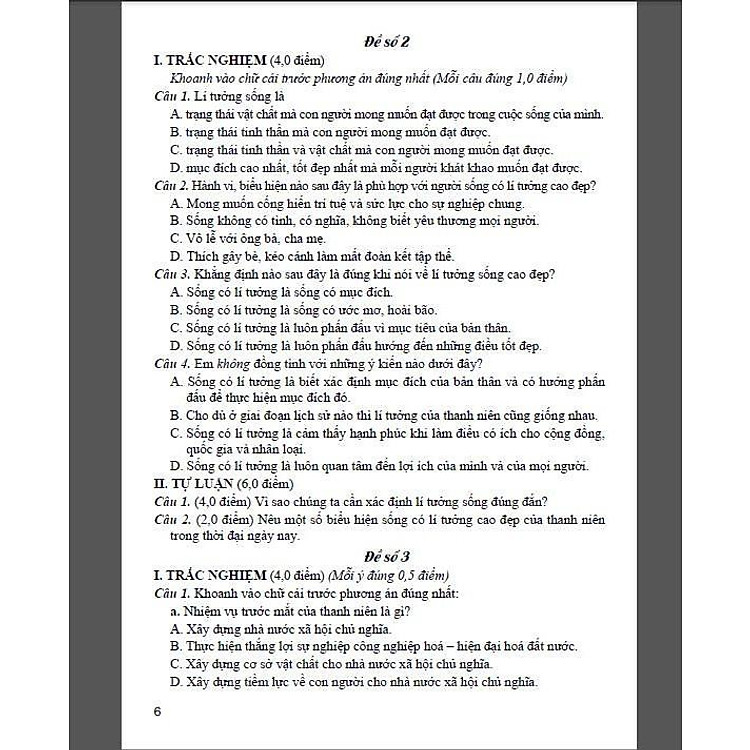Đề Kiểm Tra Đánh Giá Giáo Dục Công Dân Lớp 9 - Bám Sát SGK Kết Nối Tri Thức Với Cuộc Sống - Ảnh 2