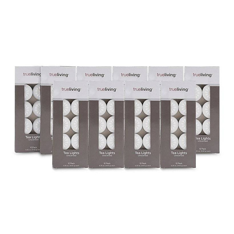 Combo 10 Hộp Nến Tealight Không Khói Mỗi Nến Đốt 4 Giờ (10 Viên/Hộp)