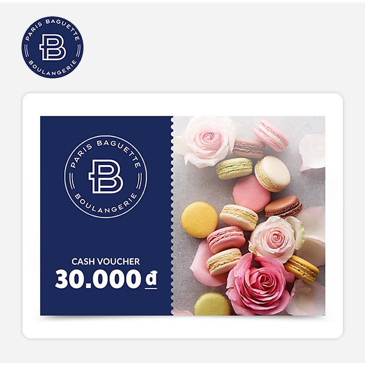 Paris Baguette - Phiếu quà tặng 30k áp dụng tại các chi nhánh