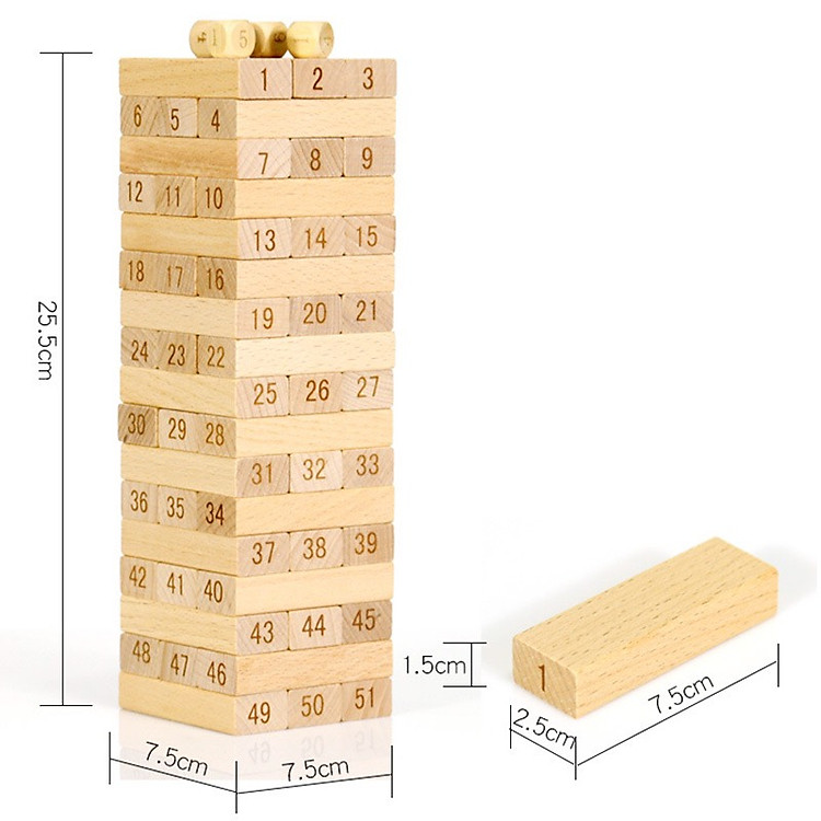 Rút gỗ domino lớn cho bé Chính hãng Ưu đãi - Hình ảnh 5