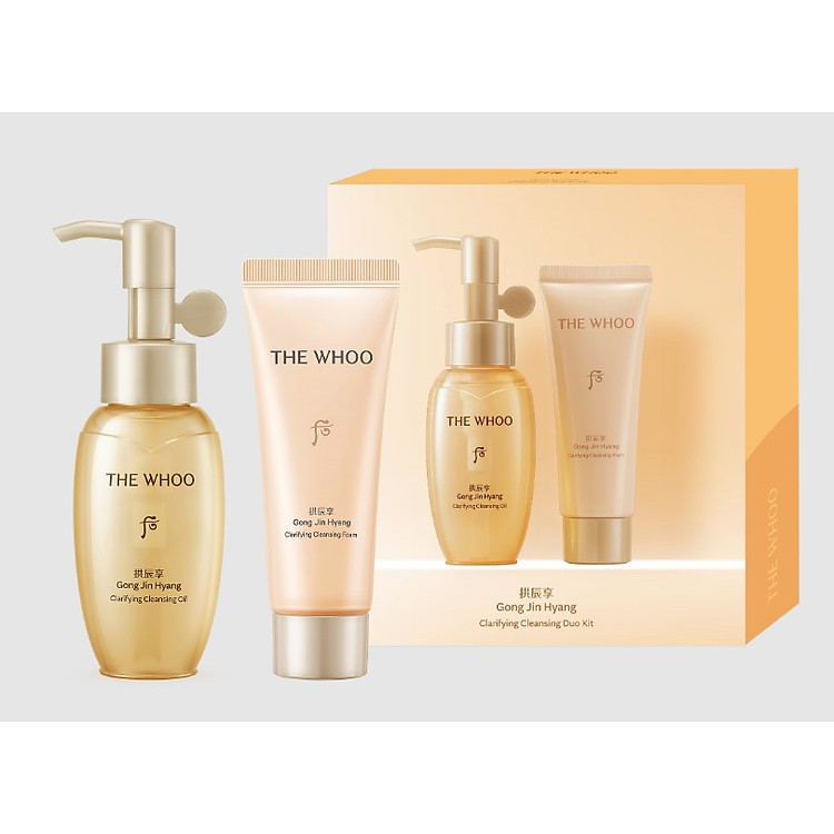 Bộ Làm Sạch THE WHOO Gongjinhyang Clarifying Cleansing Duo Kit