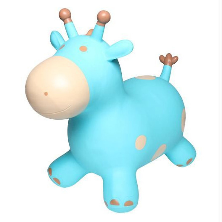 COMBO Thú nhún bơm hơi cho bé + 01 bàn chải đánh răng cho bé từ 1-3 tuổi ( Tặng 01 tranh ghép hình kích thích sự phát triển trí não của bé )