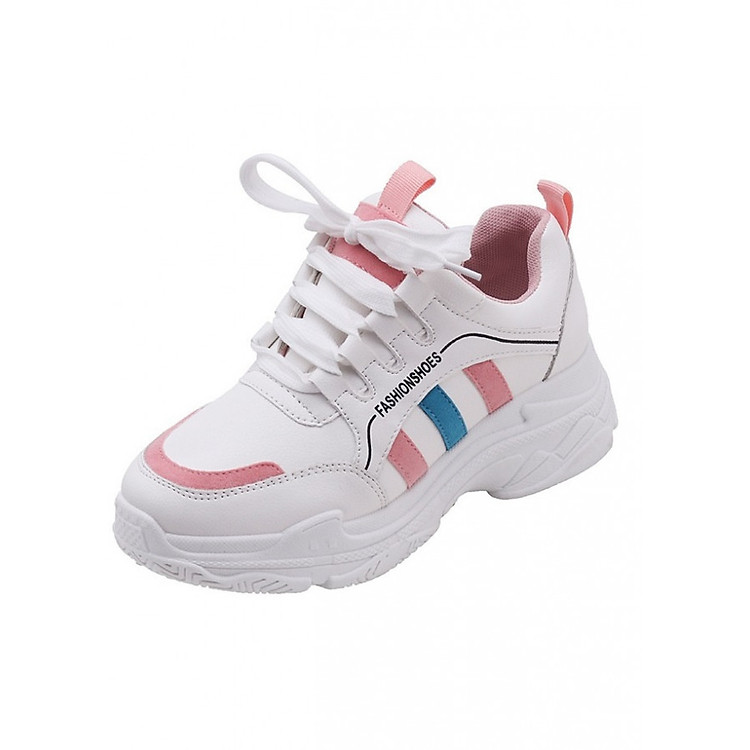 Giày Thể Thao Nữ YAMET B022 Trắng Phối Hồng