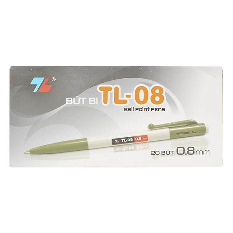 Bút Bi Thiên Long TL-08 (20 chiếc, 0.8 mm)