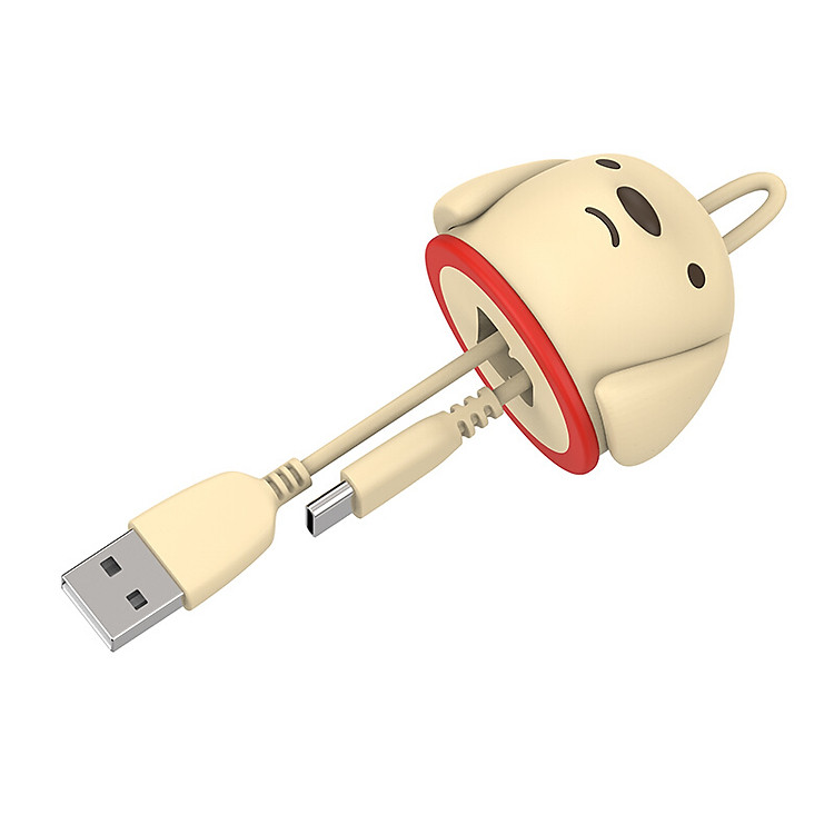 Cáp sạc Android Type-C hình con chó Dostyle custom JOY&DOGA limited edition, dùng cho Huawei/Millet/Hammer/A plus/Samsung