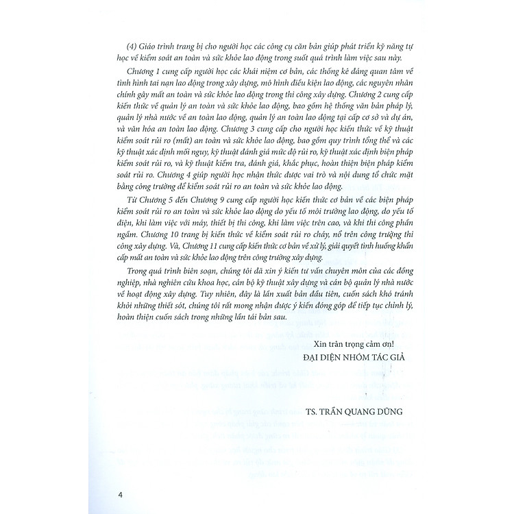 Giáo Trình An Toàn Và Sức Khoẻ Lao Động Trong Thi Công Xây Dựng - Ảnh 4