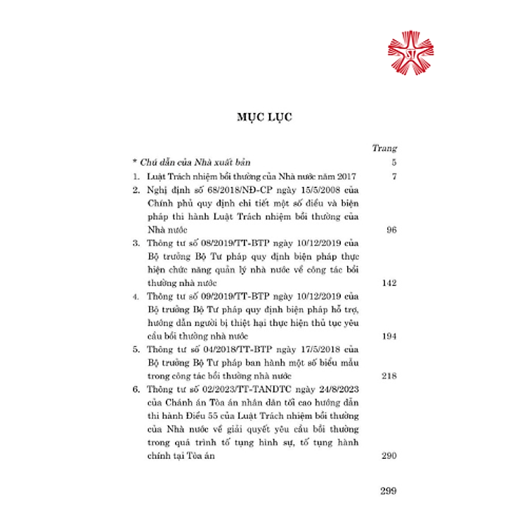 Luật Trách nhiệm bồi thường của Nhà nước năm 2017 và các văn bản hướng dẫn thi hành (bản in 2024) - Ảnh 2