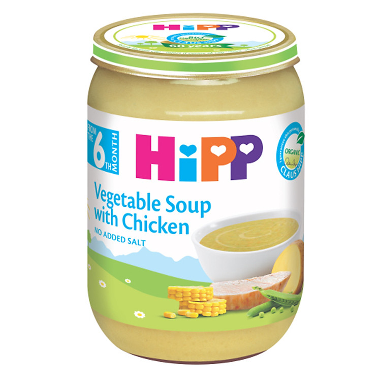 Dinh Dưỡng Đóng Hộp Súp Thịt Gà Rau Tổng Hợp HiPP 190g - 7973