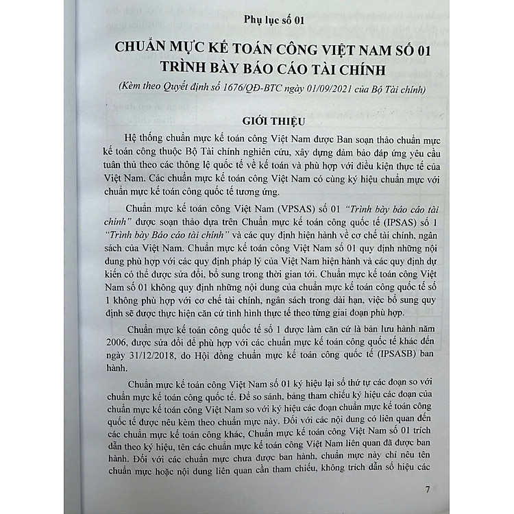 Hệ Thống Chuẩn Mực Kế Toán Công Việt Nam – VPSAS (V2526T) - Ảnh 6