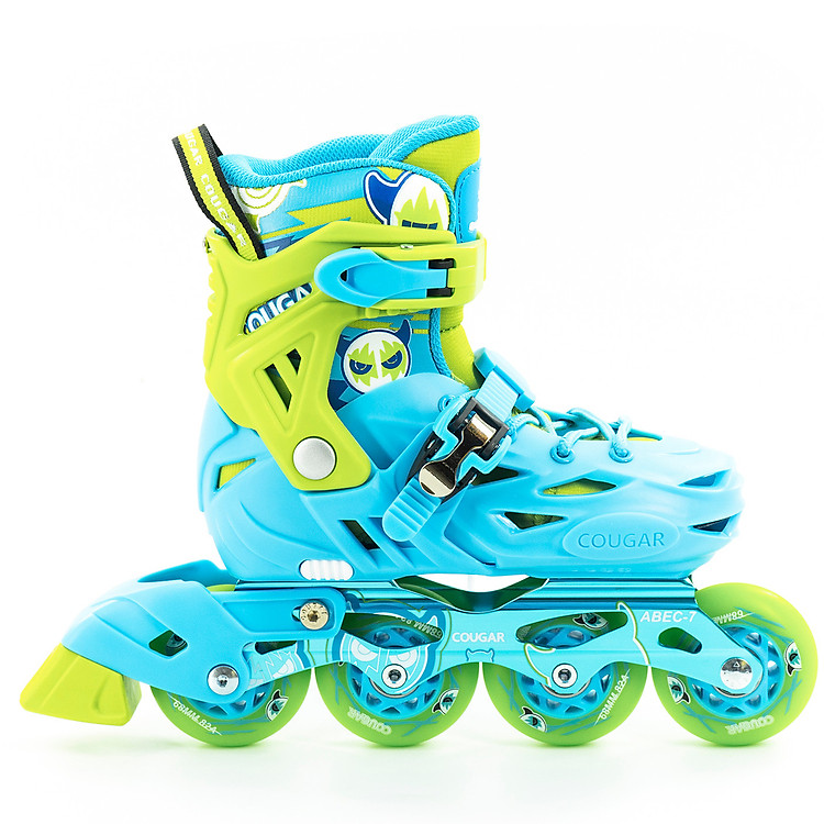 Giày Patin COUGAR Pro hàng chính hãng cao cấp có thể tháo boot ra để giặt bánh cao su đặc dành cho bé từ 3 tuổi đến 15 tuổi trò chơi lành mạnh giúp bé tăng cường sức khoẻ phát triển chiều cao