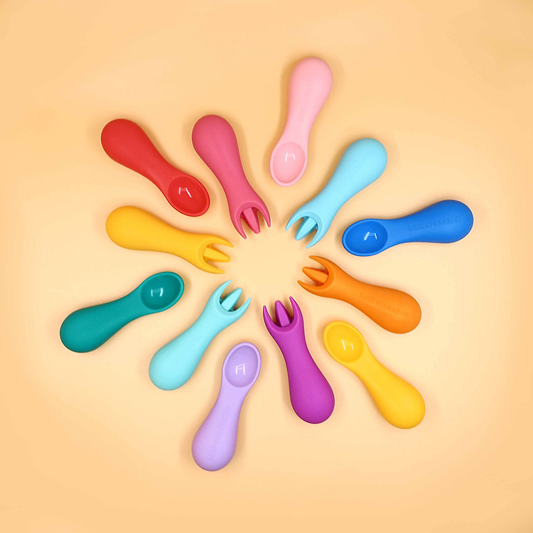 Bộ thìa nĩa silicon Marcus & Marcus Chính hãng Ưu đãi - Hình ảnh 5