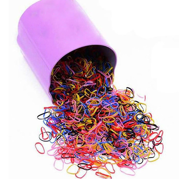 2000 chun buộc tóc cho bé kèm hộp đựng dễ thương