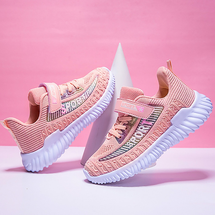 Giày bé gái 4 - 13 tuổi phong cách Hàn Quốc chất mềm siêu nhẹ GE43