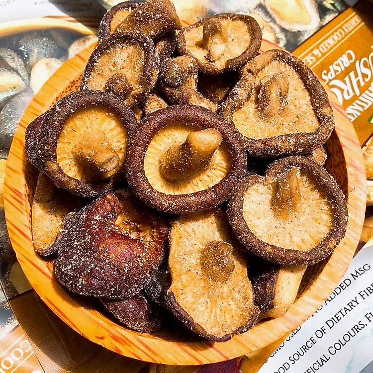 Nấm Hương Sấy Giòn DJ&A Shiitake Mushroom Úc - Món ăn ngon Tốt cho sức khỏe Giàu chất dinh dưỡng và Chống oxy hóa 300g