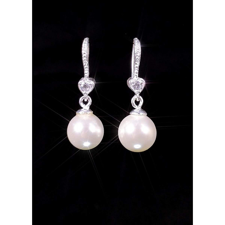 Khuyên tai ngọc trai cao cấp PANMILA - Hoa tai Bạc thật