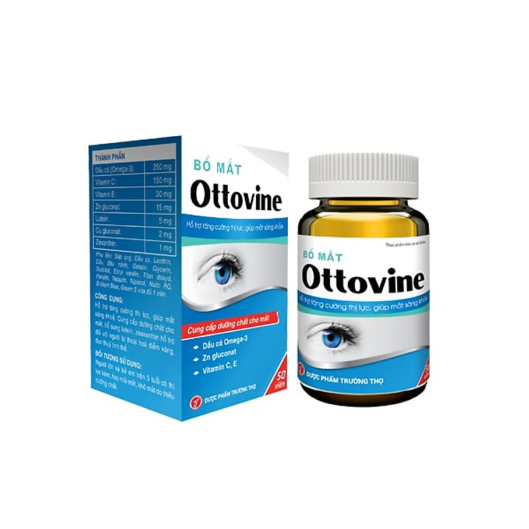 Thực phẩm bảo vệ sức khỏe Bổ mắt Ottovine sáng mắt, giảm mờ mắt, mỏi mắt, khô mắt