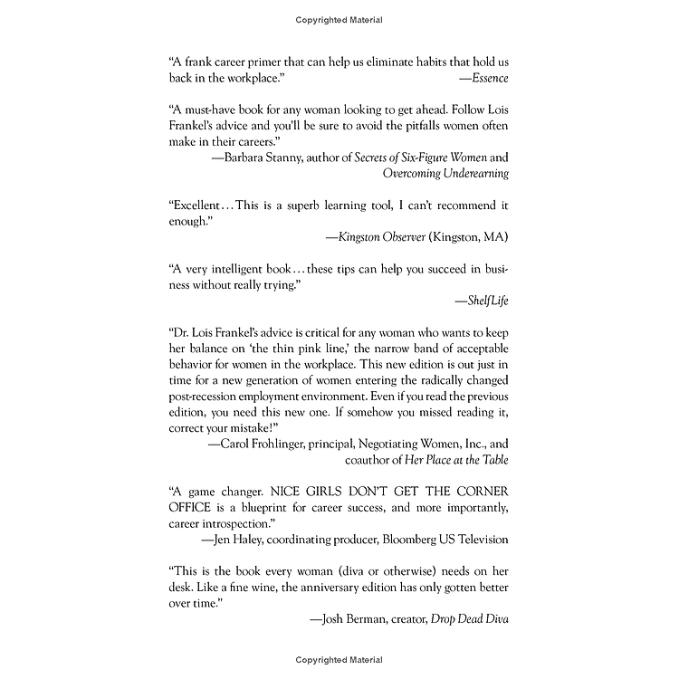 Nice Girls Don't Get The Corner Office: Unconscious Mistakes Women Make That Sabotage Their Careers - Ảnh 7