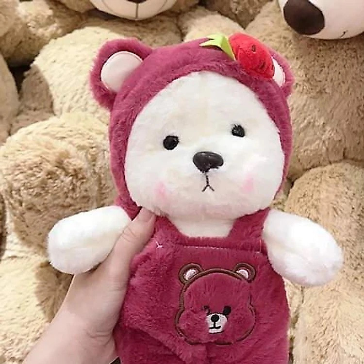 Gấu bông Teddy mặc yếm 30cm Chính hãng Tiết kiệm - Hình ảnh 4
