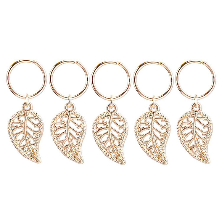 Chic DIY Braid Hairstyle Hair Clips Hair Embellishments with Tassels Leaves