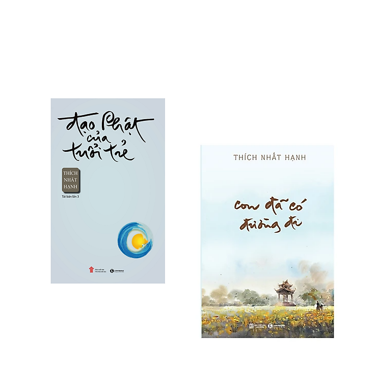 Combo Sách Hay Về Cuộc Sống Của Thầy Thích Nhất Hạnh: Đạo Phật Của Tuổi Trẻ + Con Đã Có Đường Đi/ Tặng kèm Bookmark Happy Life