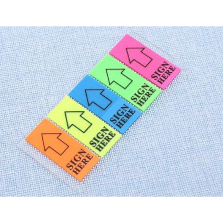 Giấy note 5 màu Sign Here 45668 - Ảnh 2