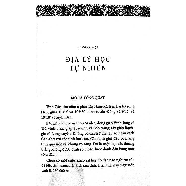 Chuyên Khảo Về Tỉnh Cần Thơ - Địa Lý Học: Tự Nhiên, Kinh Tế Và Lịch Sử Nam Kỳ (Tập X - 1904) - Ảnh 4