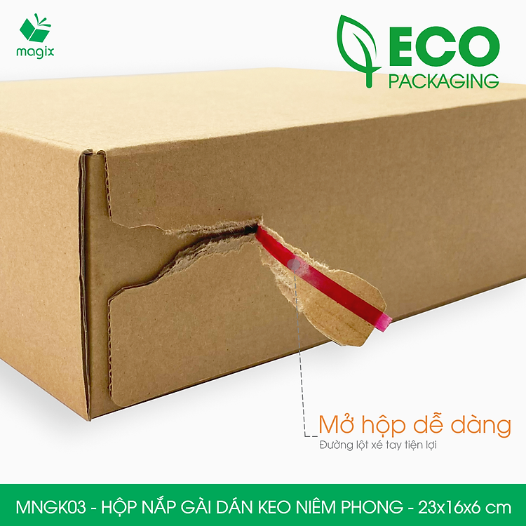 Hộp Carton Nắp Gài Hồng Có Keo Niêm Phong (100 hộp) - Ảnh 7