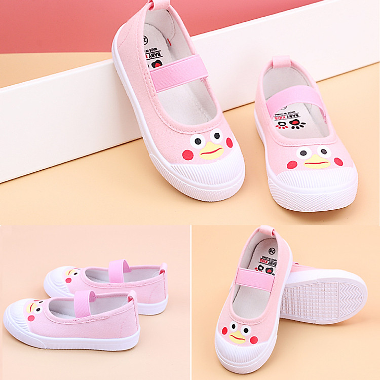 Giày búp bê vải cho bé gái 2- 13 tuổi phong cách Hàn Quốc G06