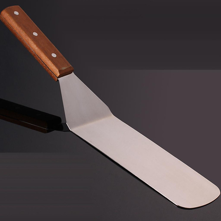 Stainless Steel Metal Griddle Spatula Griddle Accessories Hamburger Turner Scraper Pancake Flipper Great for BBQ Grill