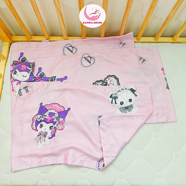 Vỏ gối nằm cho bé Katina House, vải Tencel 60s, mềm mượt mát lạnh, thấm hút tốt