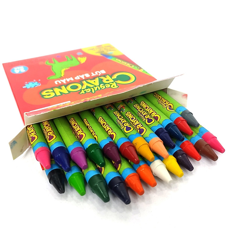 Bút Sáp Màu Chicko Regular Crayons (24 màu) - Ảnh 3