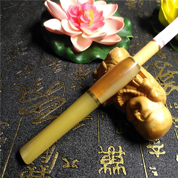 Tẩu Thuốc Nhựa Sừng Cao Cấp Kiêm Lọc Thuốc Bảo Vệ Sức Khỏe