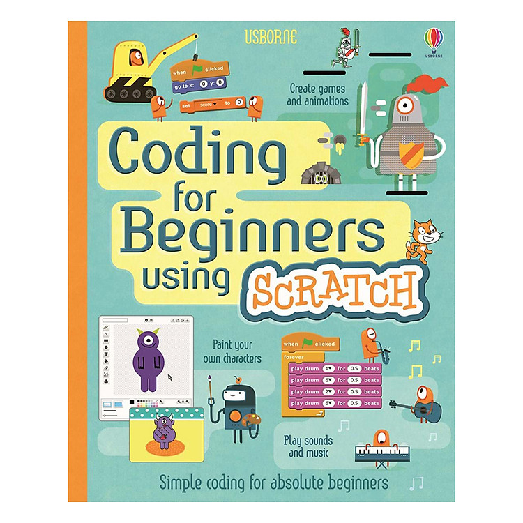 Sách Usborne Coding for Beginners using Scratch