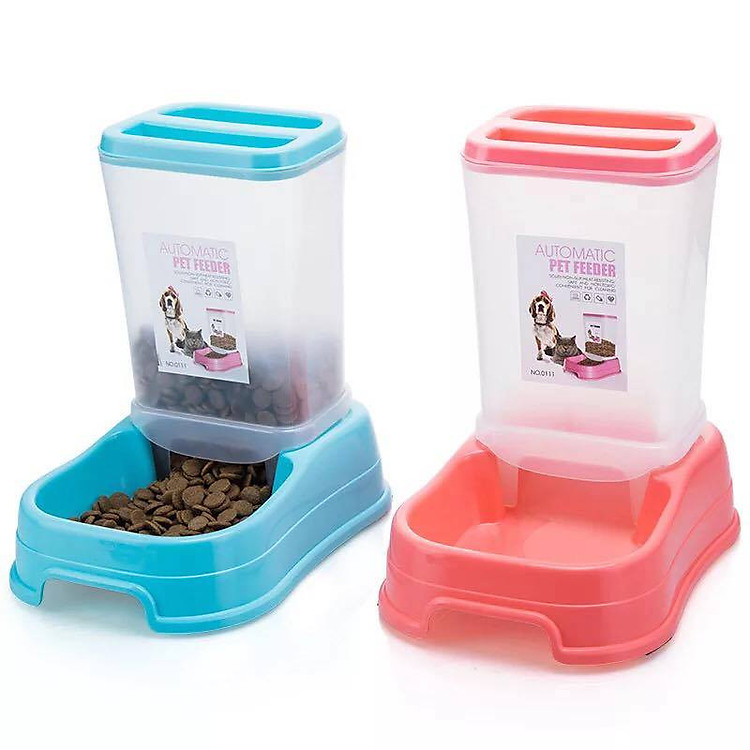 Bát Ăn Tự Động Hình Hộp Cho Chó Mèo 350ml