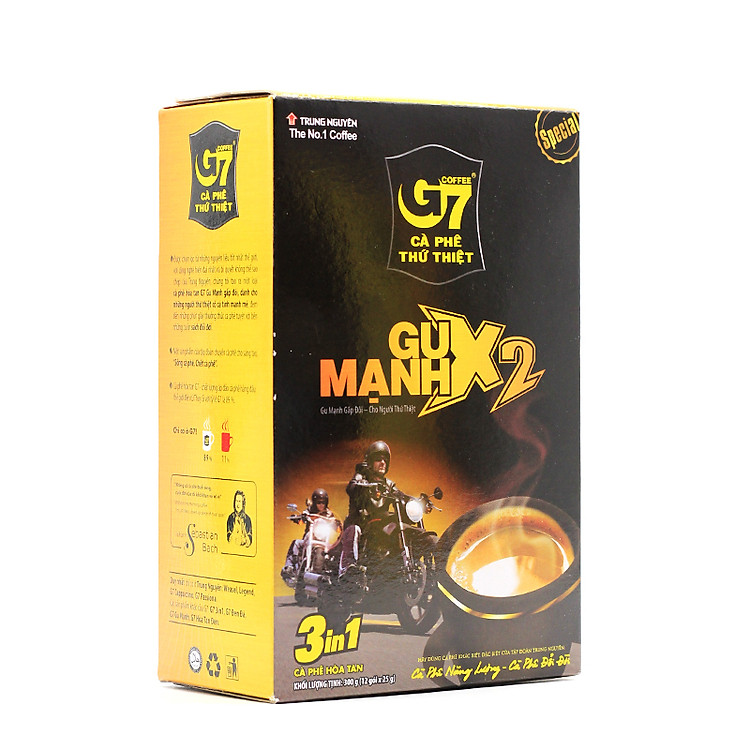 Cà Phê Hòa Tan G7 Gu Mạnh X2 3in1 Trung Nguyên - (Giao Ngẫu Nhiên)