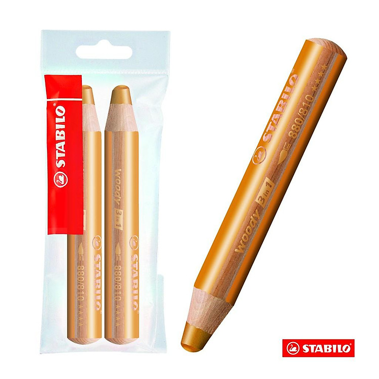 Bộ Bút Chì Màu STABILO Woody 3in1 (2 cây)