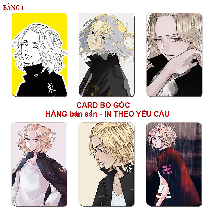 Thẻ Card Sano Manjiro Mikey Anime Tokyo Revengers (6 ảnh)