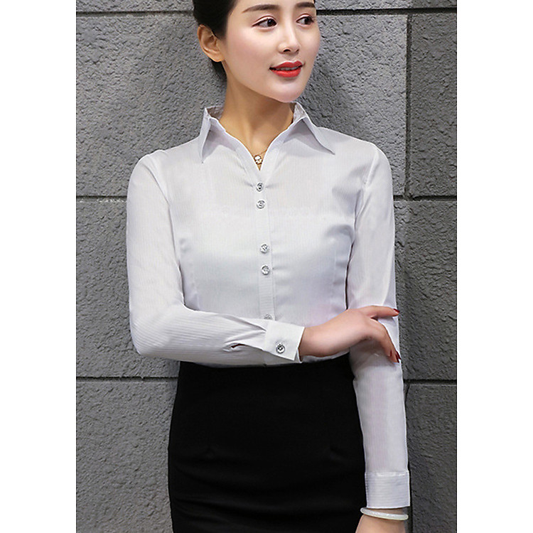 Áo sơ mi nữ thanh lịch quý phái tha hồ diện đồ 142