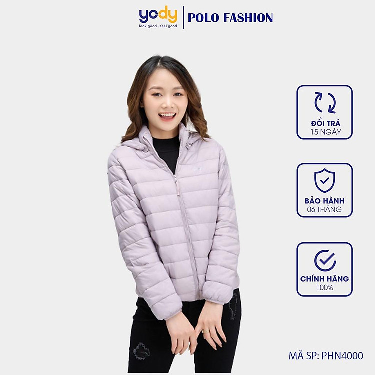Áo Khoác Phao Nữ YODY có mũ Siêu Nhẹ, Siêu Gọn, Siêu Ấm- Có túi đựng PHN5000