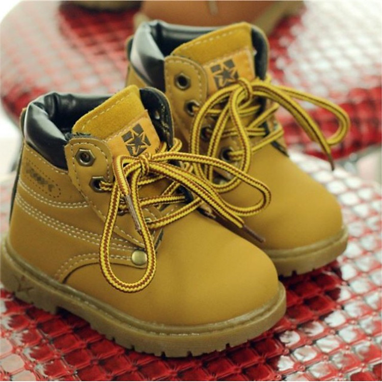 Giày boot cổ cao đế kếp cho bé trai và bé gái