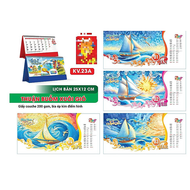 Lịch Để Bàn 2026 Đế Chữ A - Ảnh 7